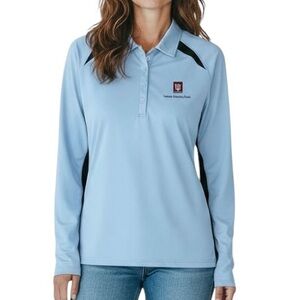 Indiana University Health Blue Ladies Long Sleeve Polo Shirt 2X